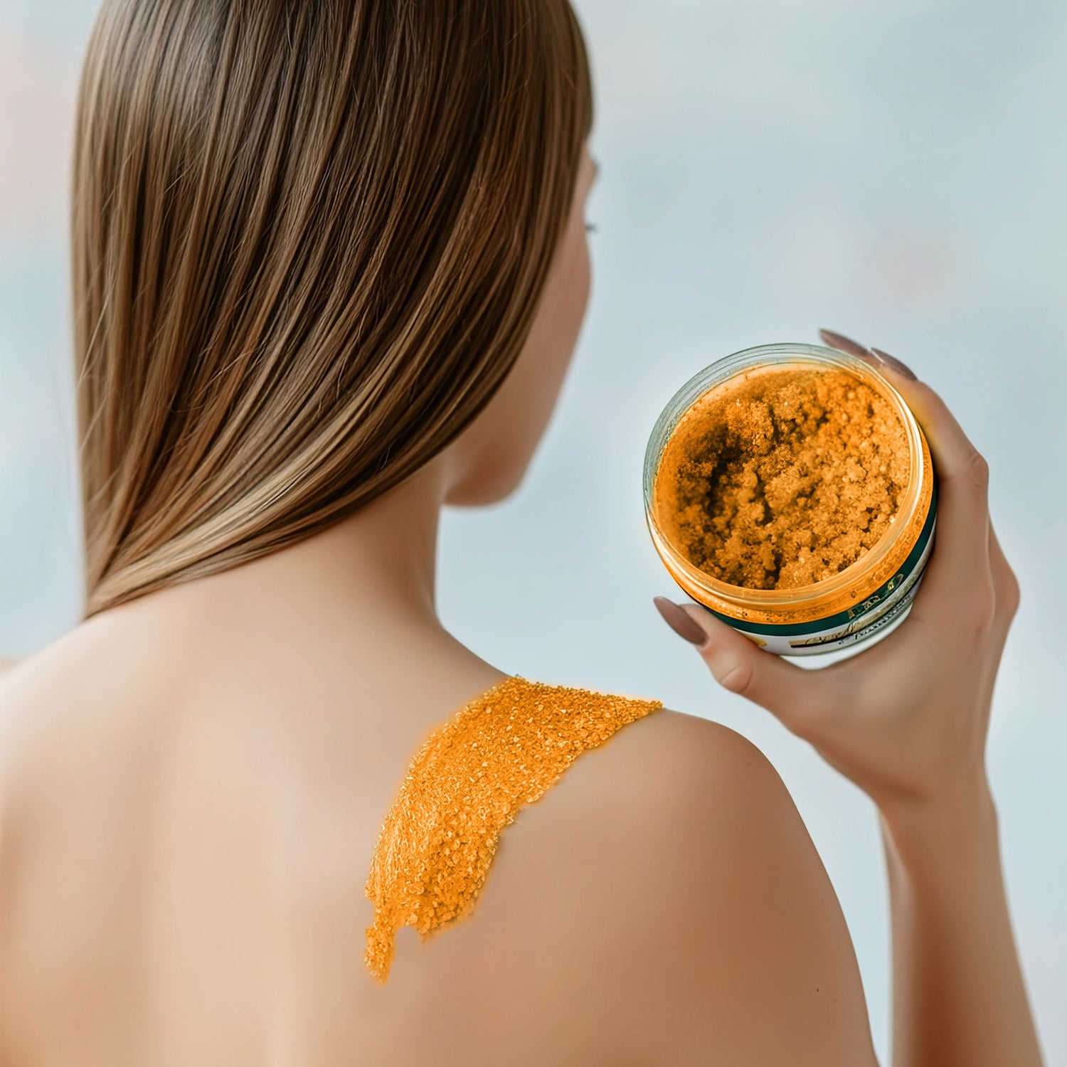 Body Scrub Salt With Orange